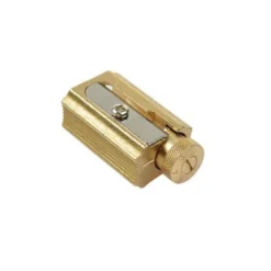 Adjustable Brass Pencil Sharpener with Box