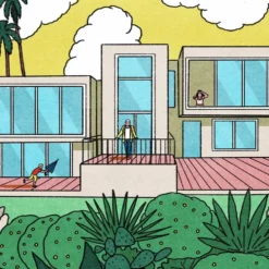 A House in the Tropics Giclée Print A3