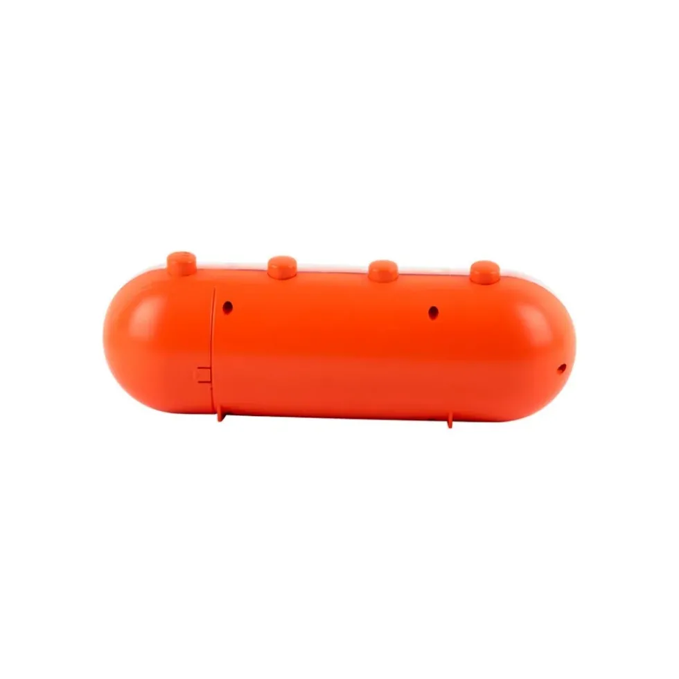 Alarm Clock Retro Tube Calendar Flip Orange