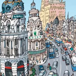 Alcalá - Gran Vía Giclée Print
