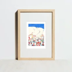 Alto Adige Ski Season Giclée Print A5