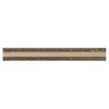Aluminium and Wood Ruler 15 cm Brown/Dark Brown