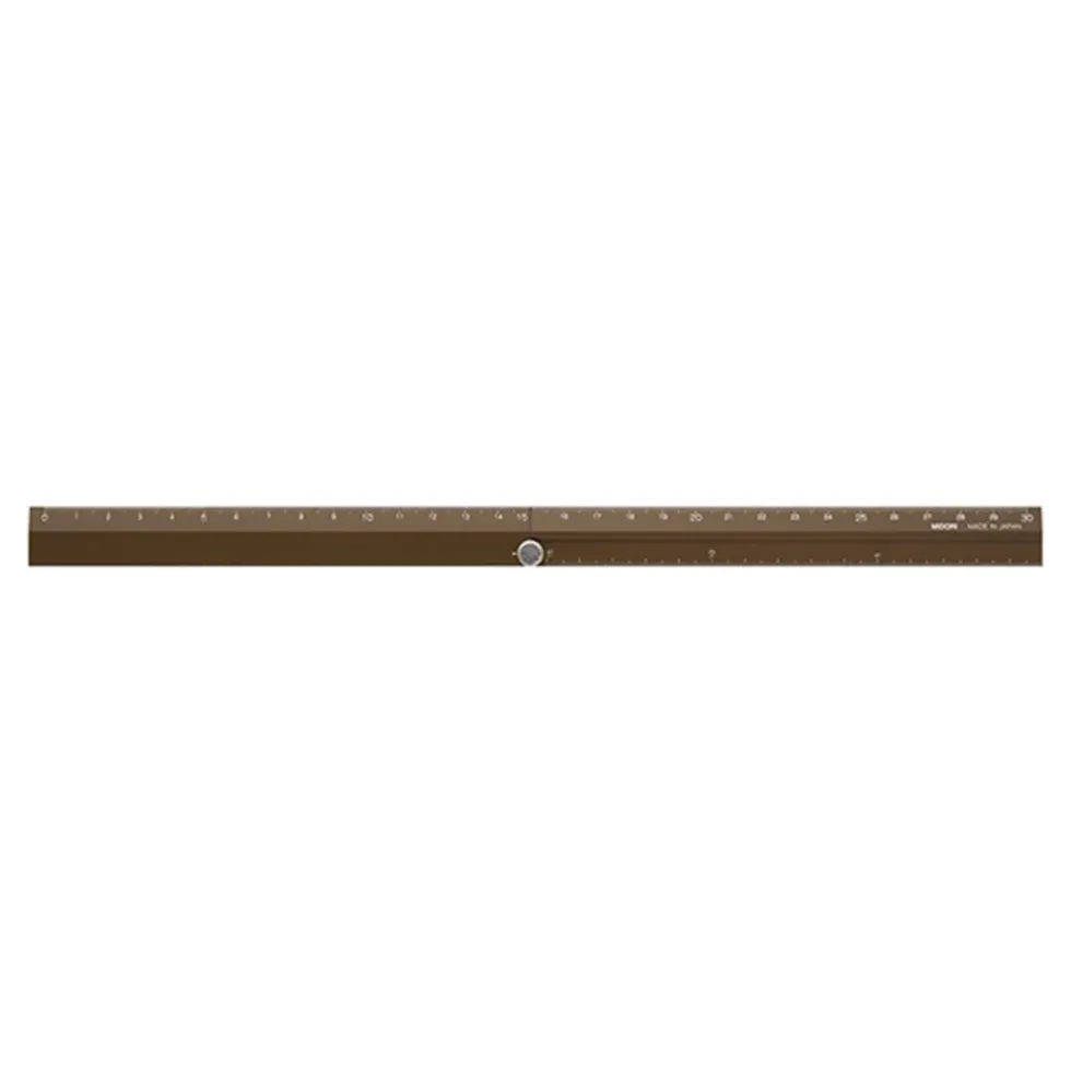Aluminum Multiple Ruler 30cm Brown