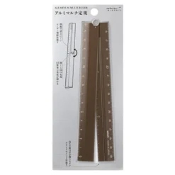Aluminum Multiple Ruler 30cm Brown