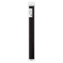 Aluminum ruler 30cm Non-Silp Black