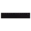 Aluminum Ruler 15cm Non-Slip Black