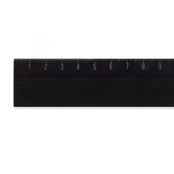 Aluminum Ruler 15cm Non-Slip Black