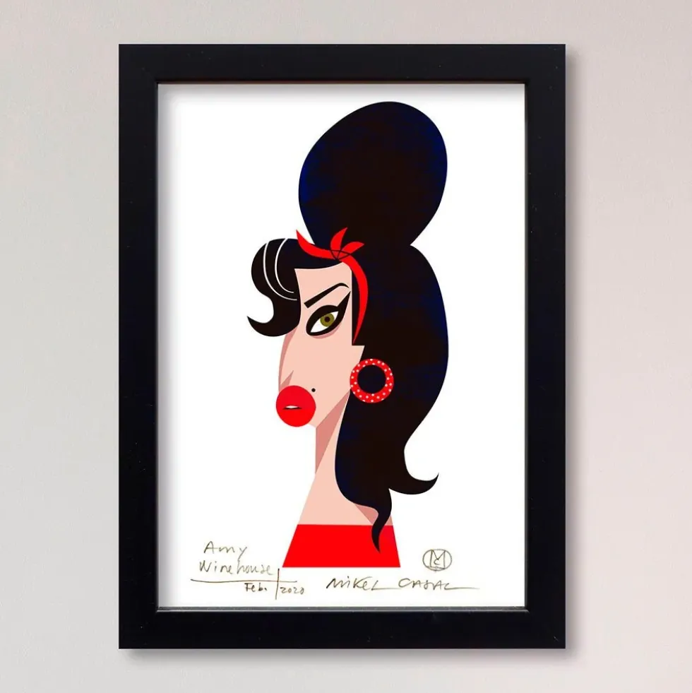 Amy Winehouse Giclée Print A5
