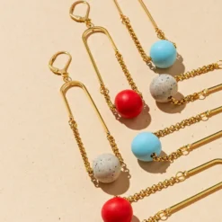 Arc Mono Sand Earrings