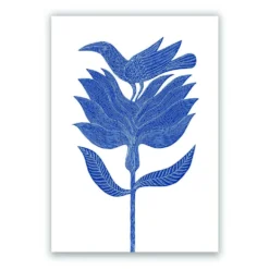 Azul es Nombre de Pájaro 03 Giclée Print A5