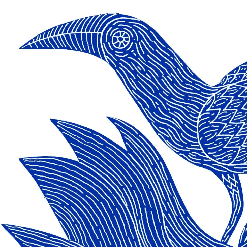 Azul es Nombre de Pájaro 03 Giclée Print A5
