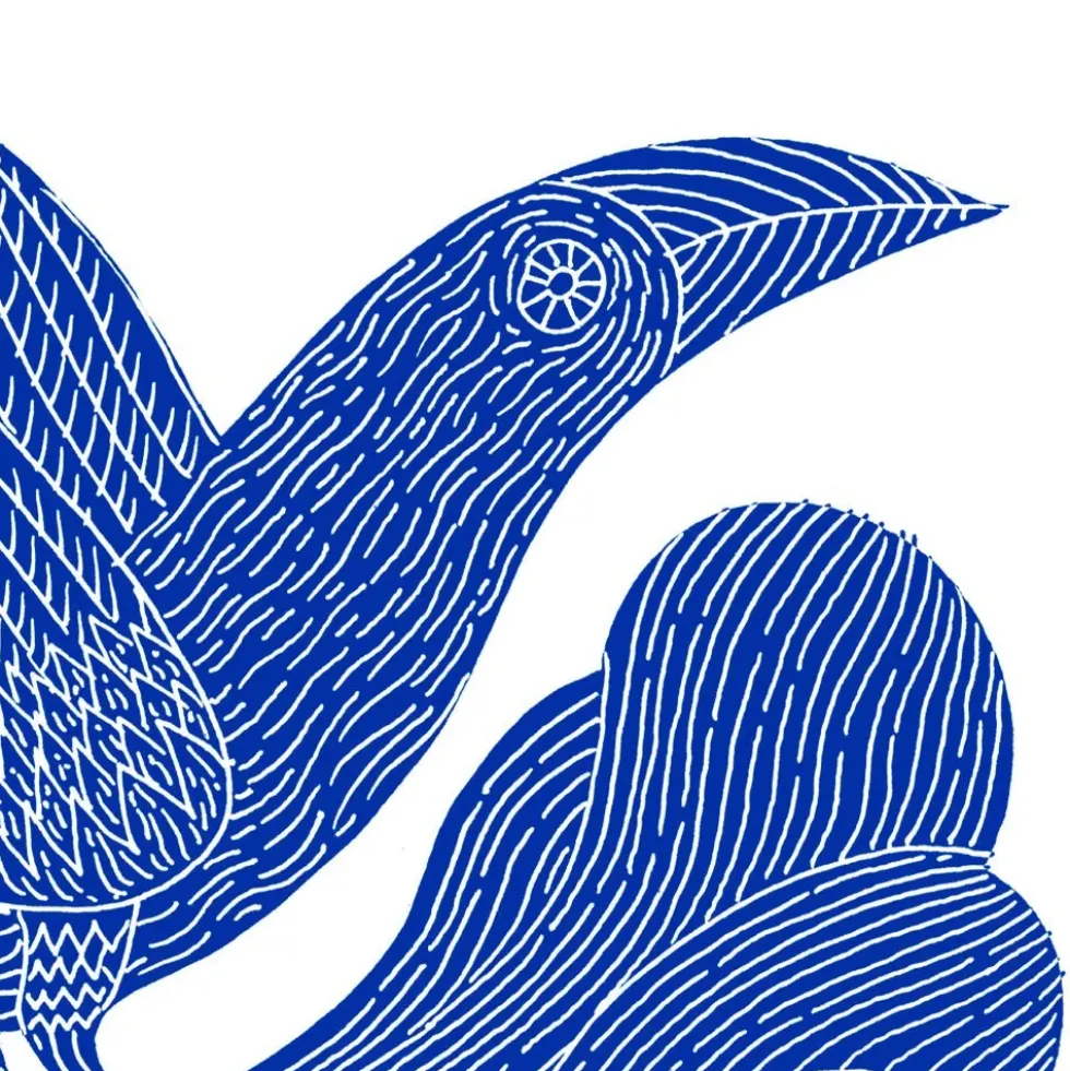 Azul es Nombre de Pájaro 02 Giclée Print A5