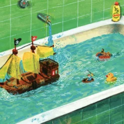 Bañera Peter Pan Giclée Print A3