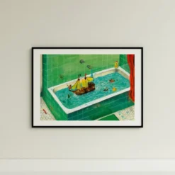 Bañera Peter Pan Giclée Print A3