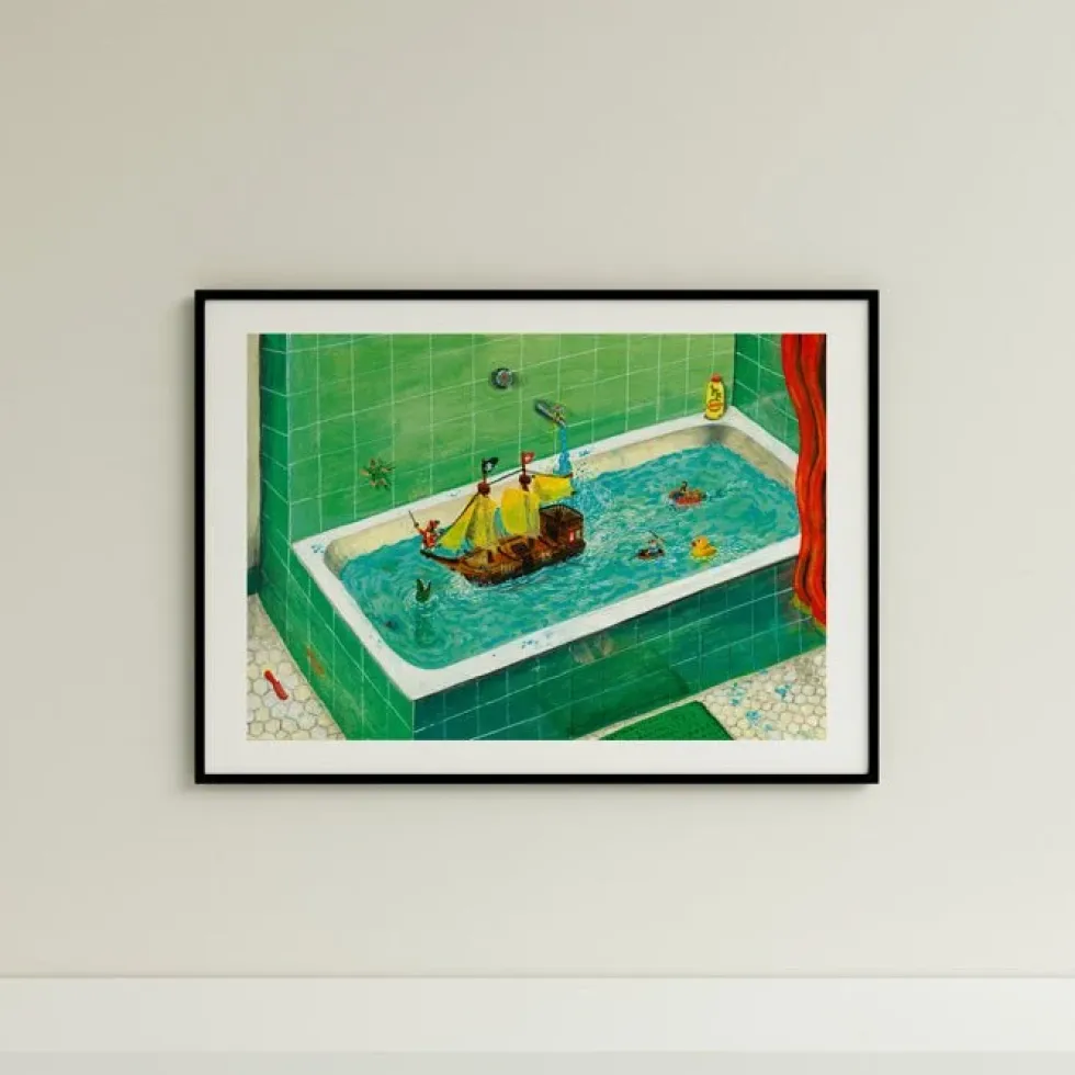 Bañera Peter Pan Giclée Print A3