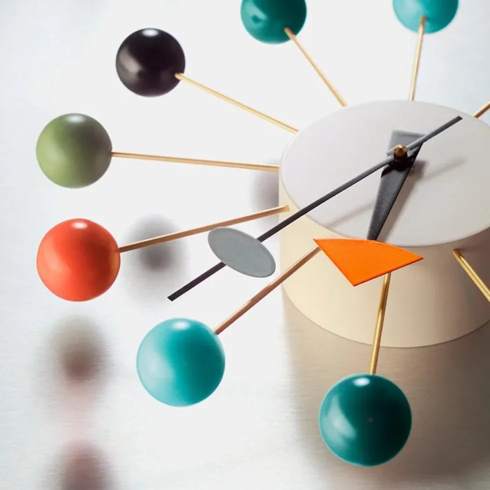 Ball Wall Clock Multicolor
