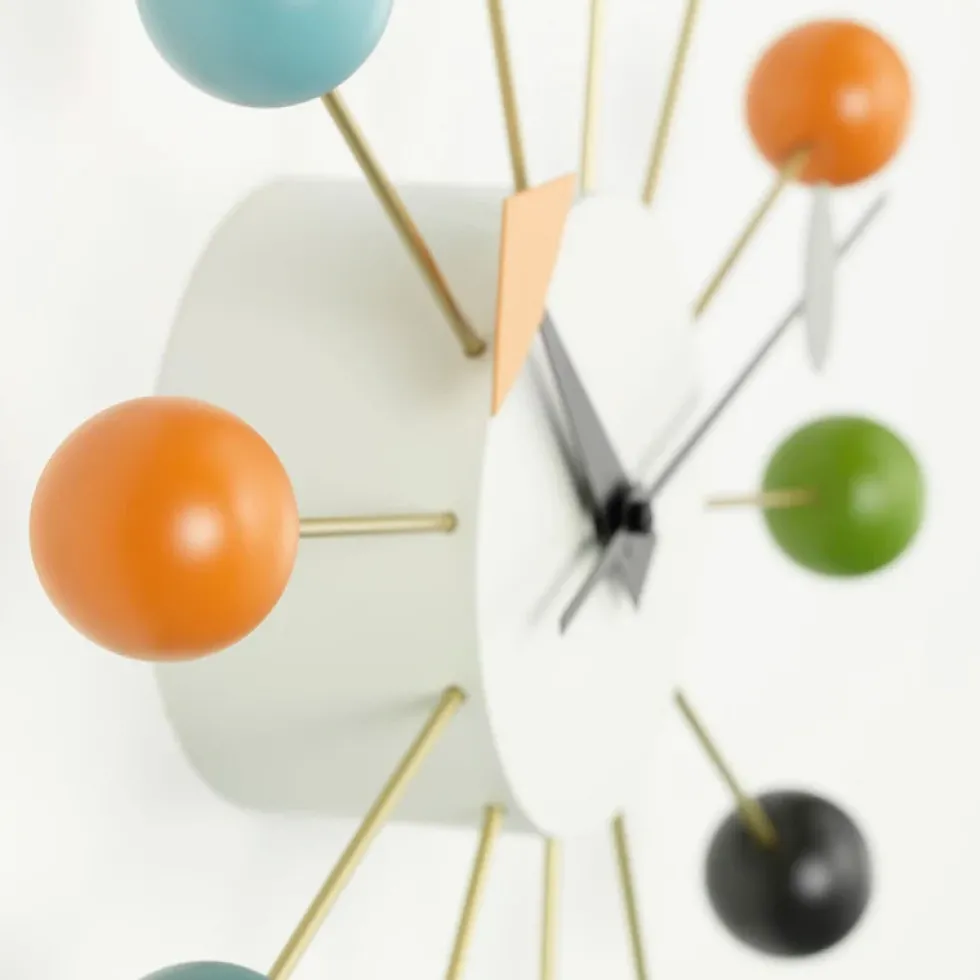 Ball Wall Clock Multicolor