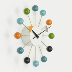 Ball Wall Clock Multicolor