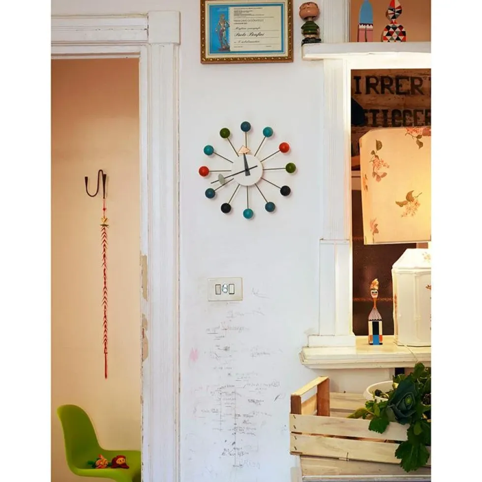 Ball Wall Clock Multicolor