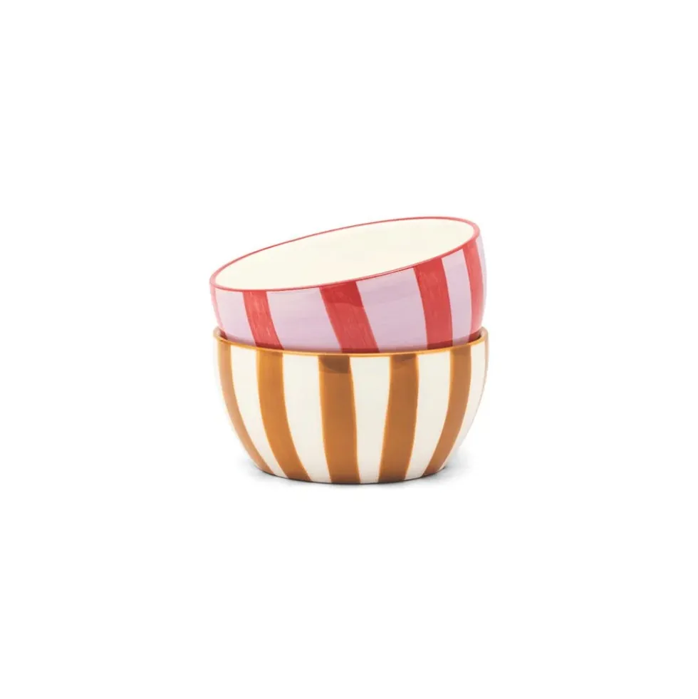 Bella Dipping Bowls - Ochre / Rust (set of 2)
