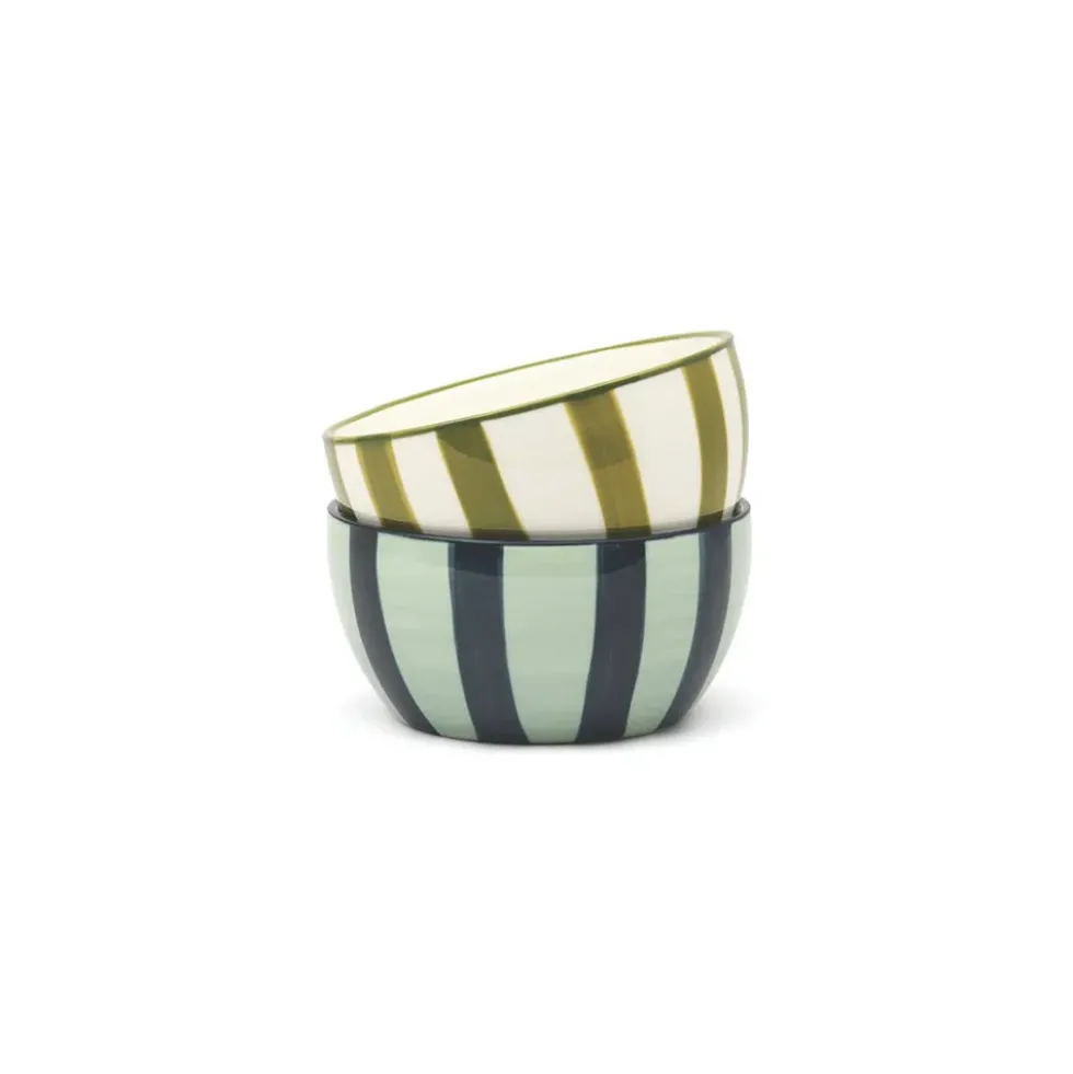Bella Dipping Bowls - Olive / Blue (set of 2)