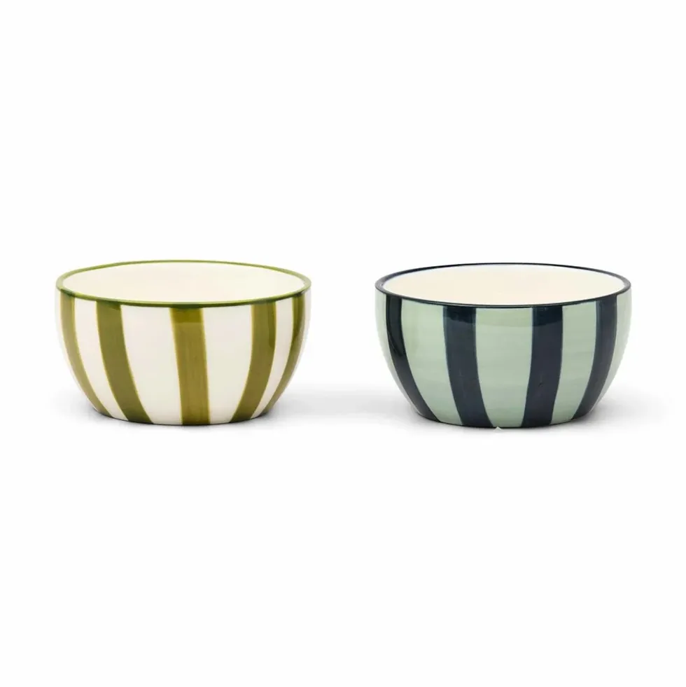 Bella Dipping Bowls - Olive / Blue (set of 2)