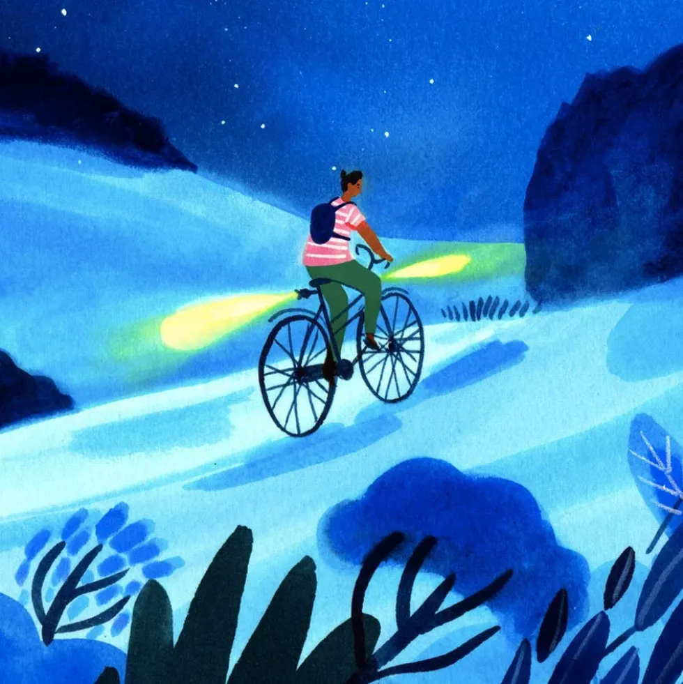 Bicyclette Giclée Print A4
