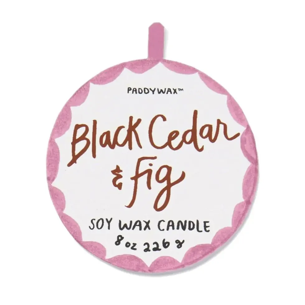 Black Cedar & Fig (Tiger) Scented Soy Wax Candle