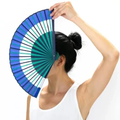 Blue Double Rainbow Fan