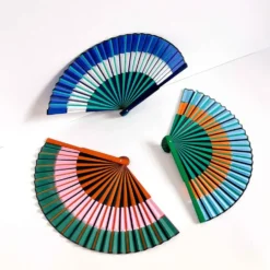Blue Double Rainbow Fan