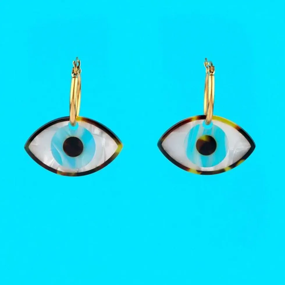 Blue Eyes Earrings