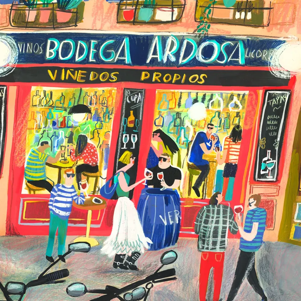 Bodega de la Ardosa Horizontal Giclée Print