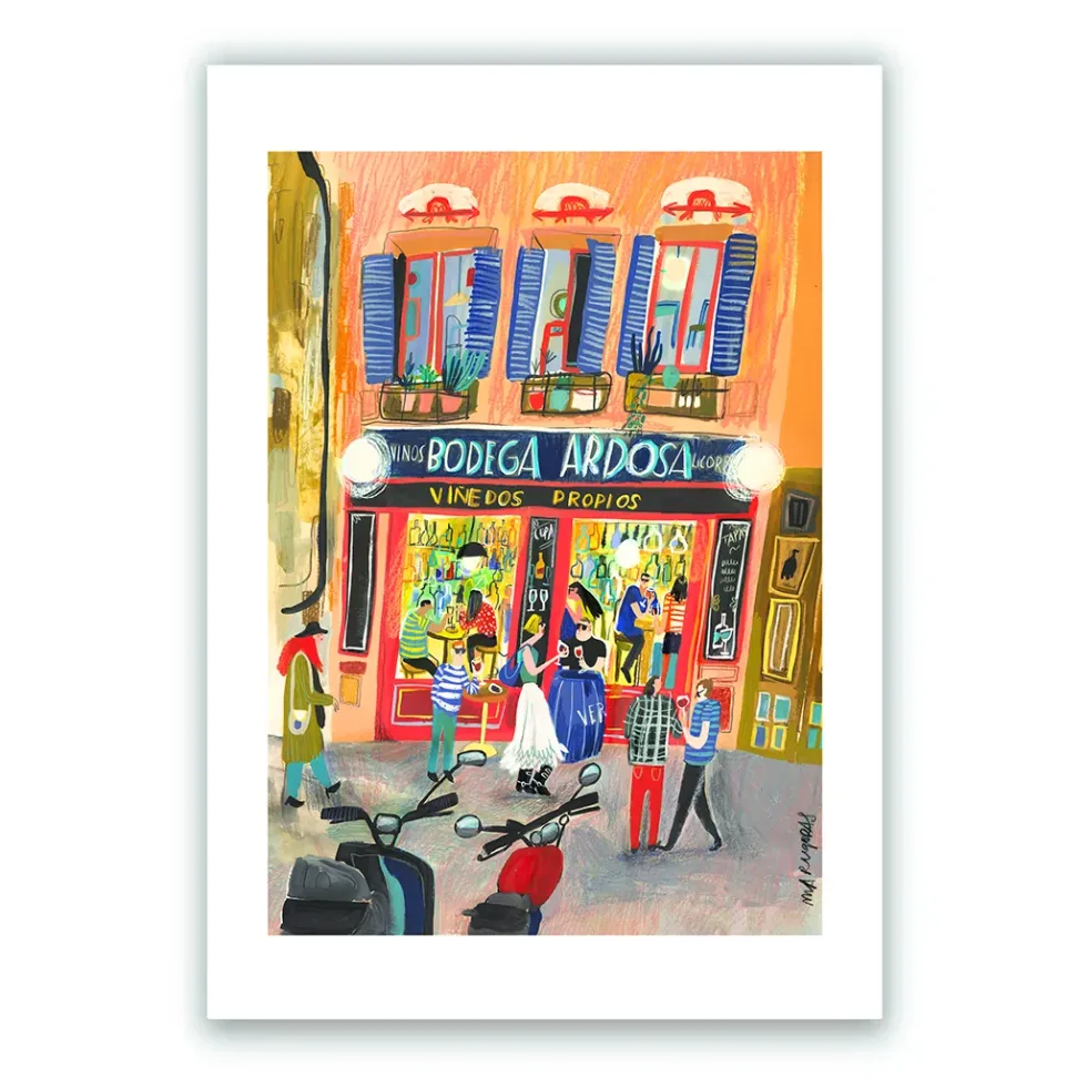 Bodega de la Ardosa Vertical Giclée Print