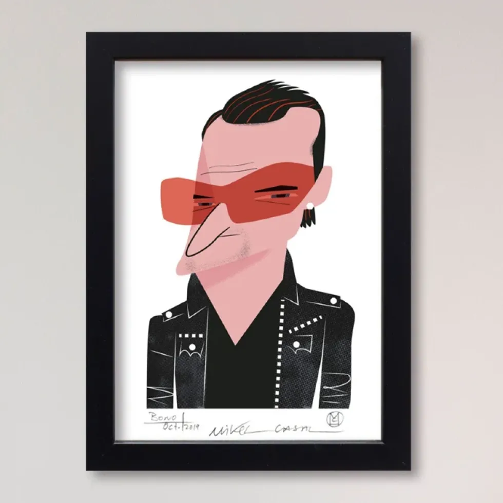 Bono Giclée Print A5