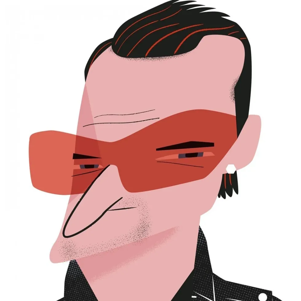 Bono Giclée Print A5