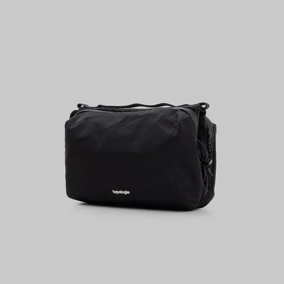 Bottle Sacoche Large Black Tech Sateen