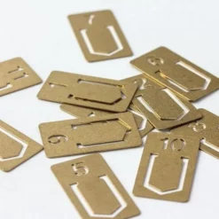 Brass Number Clips