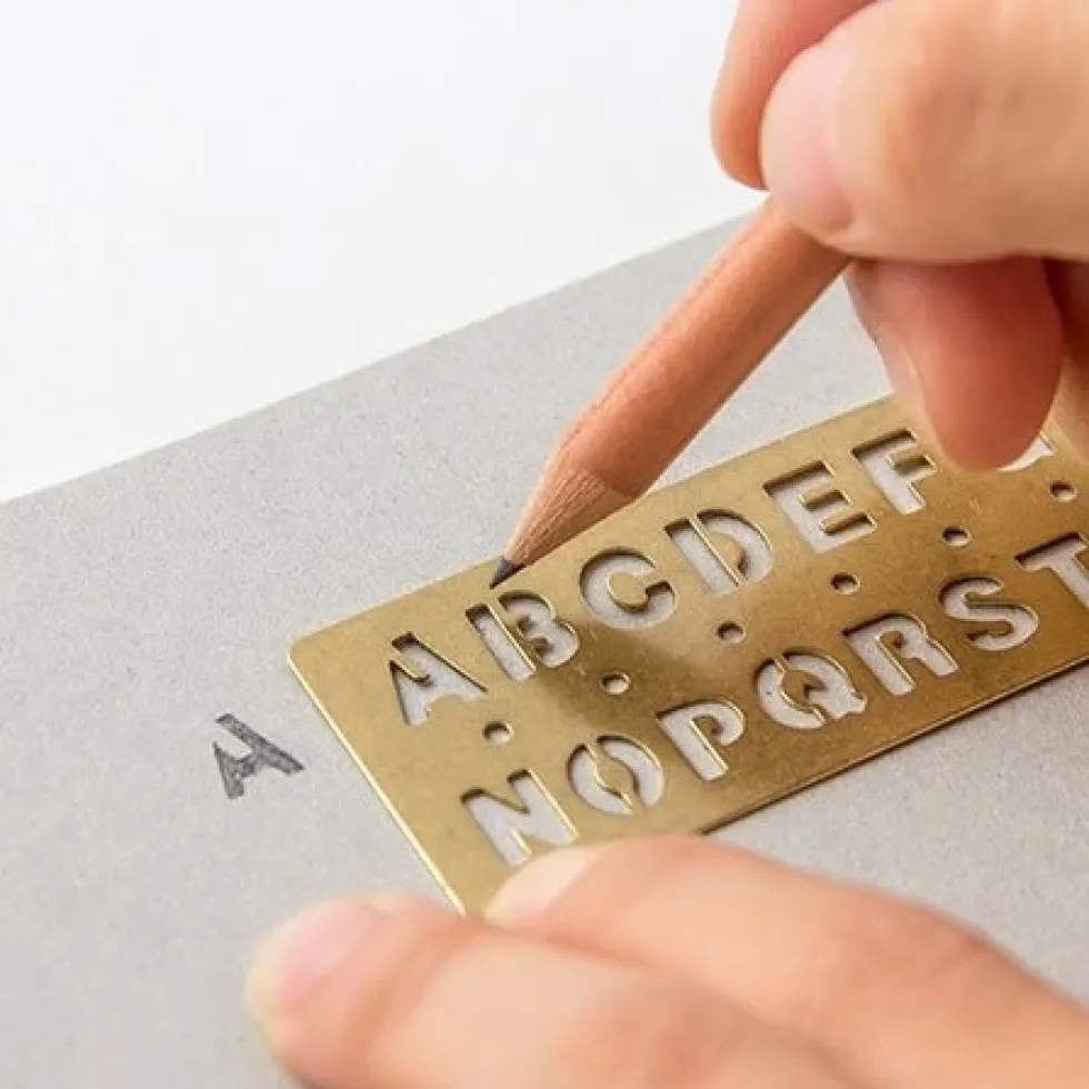 Brass Template - Alphabet
