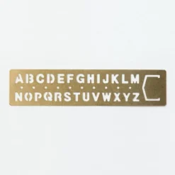 Brass Template - Alphabet