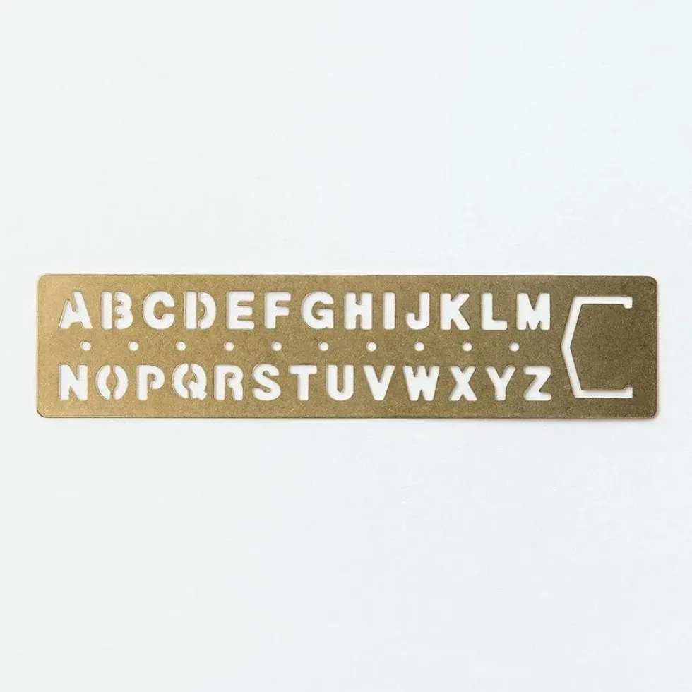 Brass Template - Alphabet