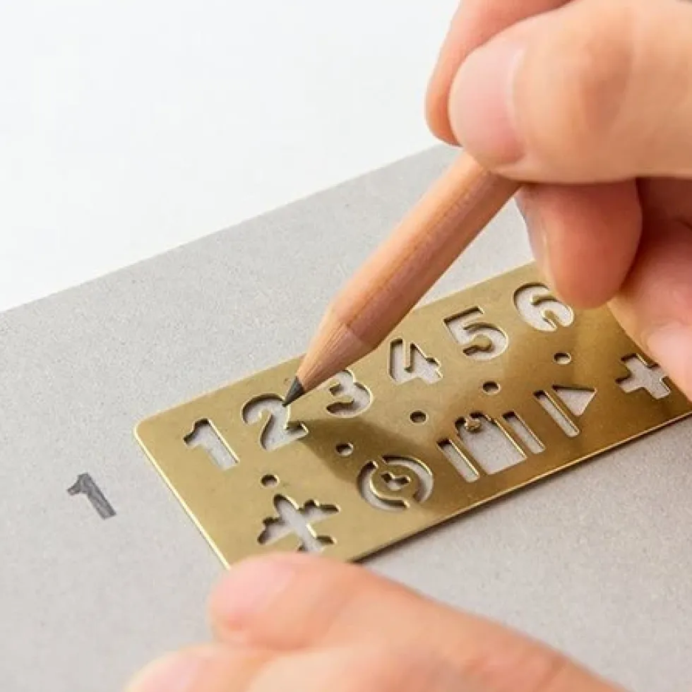 Brass Template - Numbers