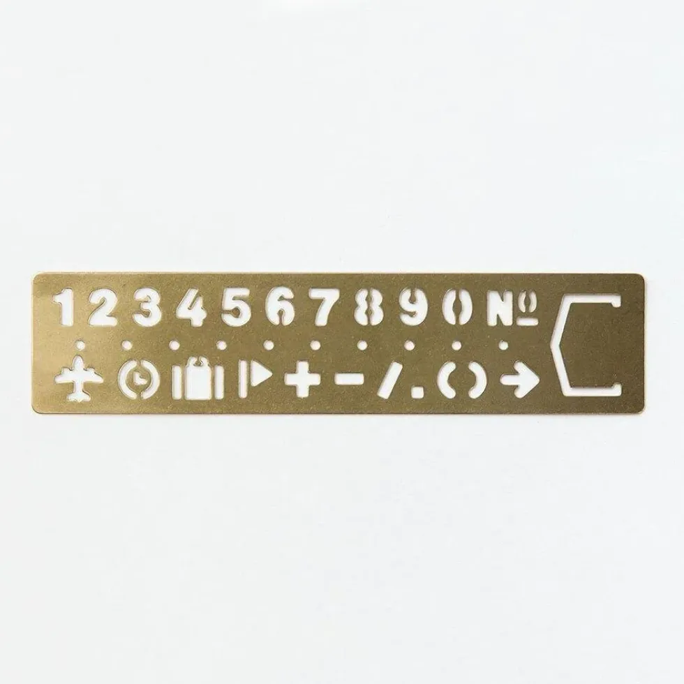 Brass Template - Numbers