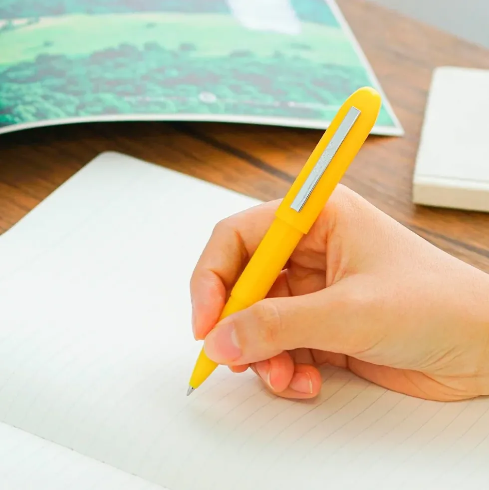 Bullet Ballpoint Pen Light Yellow