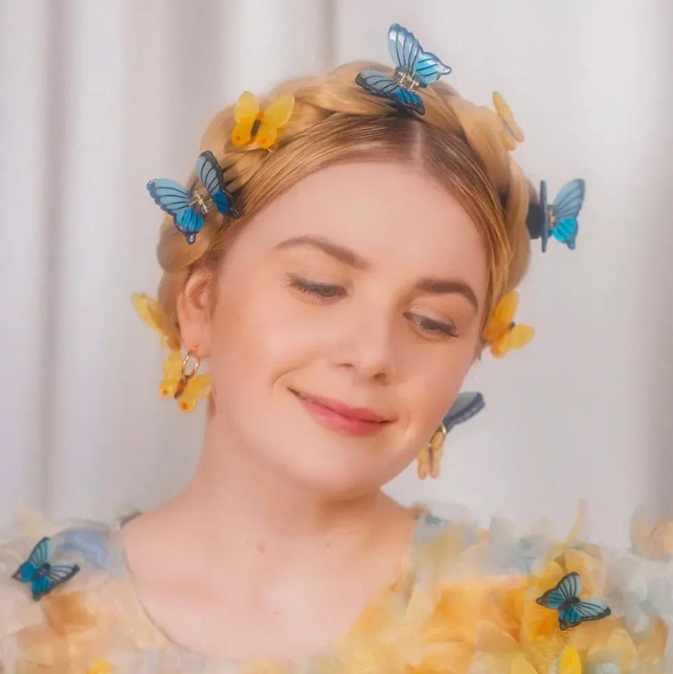 Butterfly Yellow Earrings