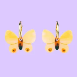 Butterfly Yellow Earrings