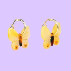 Butterfly Yellow Earrings