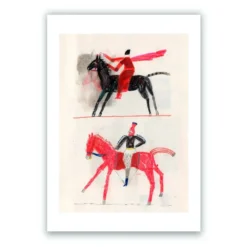 Caballeros 2 Giclée Print A4