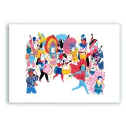 Carnaval Giclée Print A5