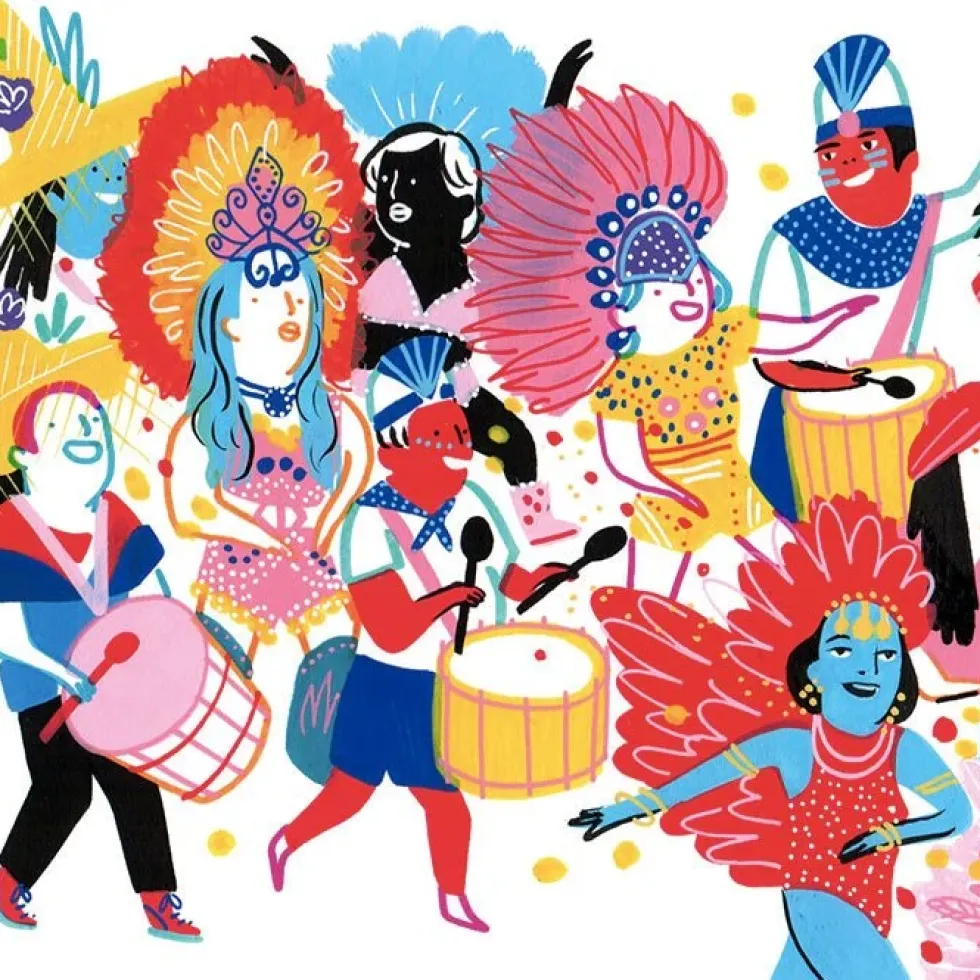 Carnaval Giclée Print A5