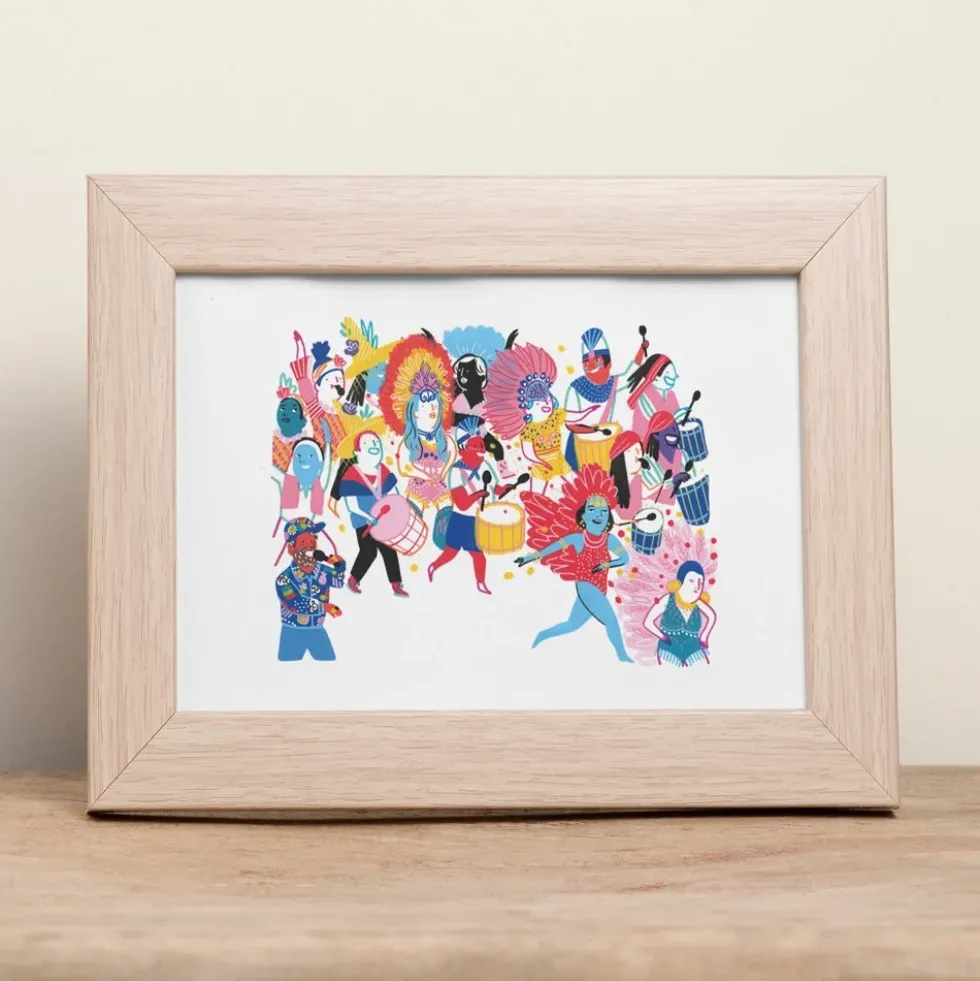 Carnaval Giclée Print A5